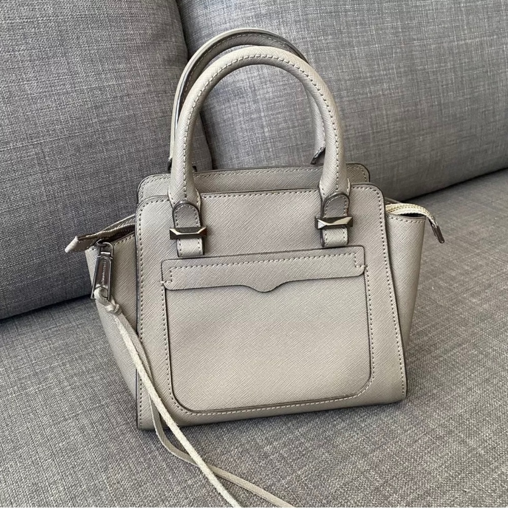Rebecca Minkoff Micro Avery Gray Crossbody Bag